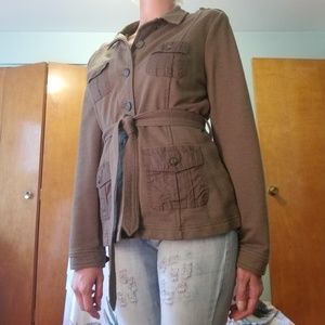 Button up sweatshirt/jacket